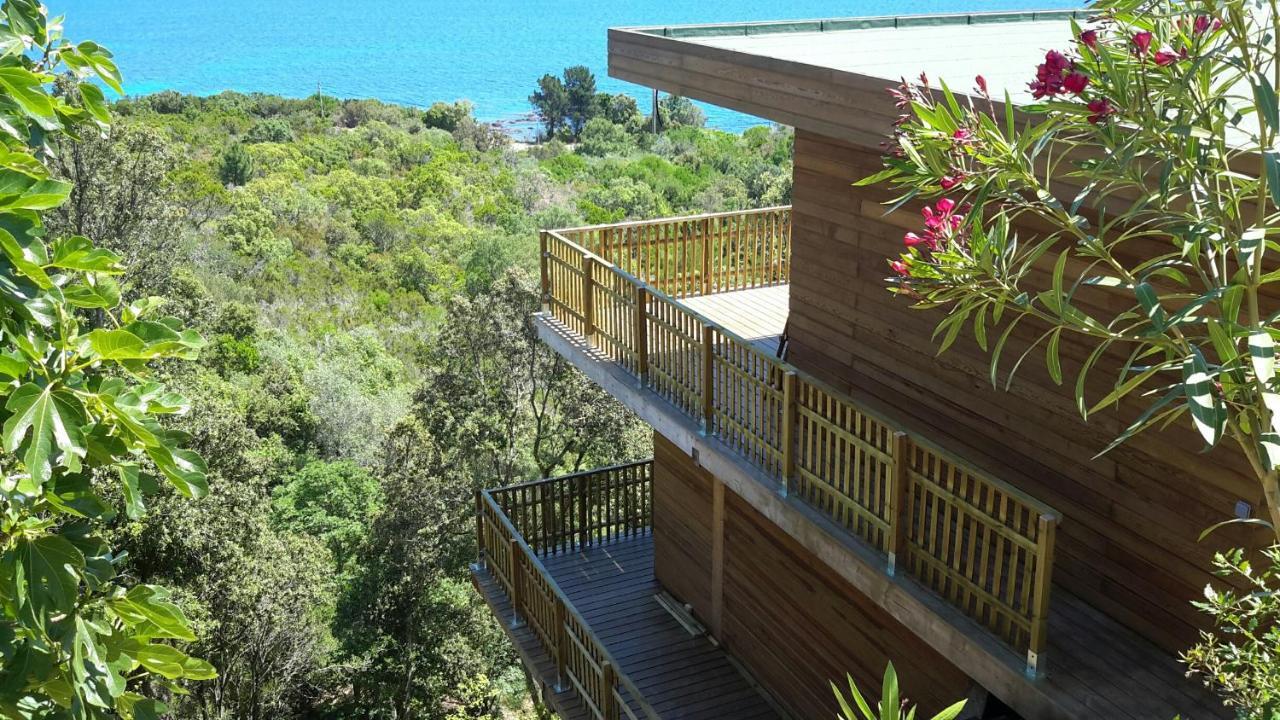 Villa L'Alpana En Bois Vue Mer A 180 Degres Sari-Solenzara Exterior foto